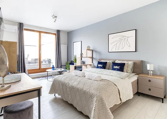 Superapart Kasprzaka With Spacious Terrace And Air Conditioning